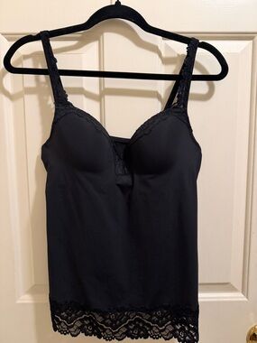 Soma Black Lace-Trim Shaping Camisole